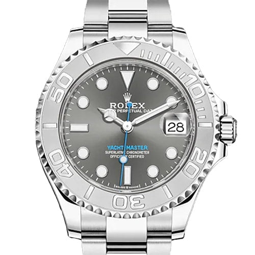 Pre-Owned Rolex Yachtmaster 268622 Oyster Bracelet Dark Rodium