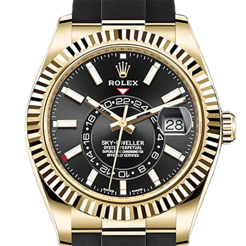 Pre-Owned Rolex Sky Dweller 326238 Bright Black