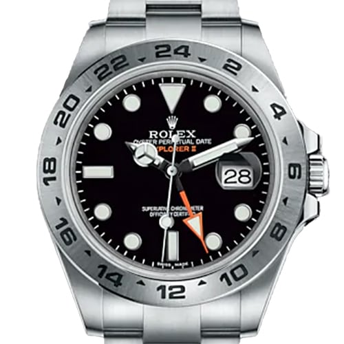 Pre-Owned Rolex Explorer II 216570 Oyster Bracelet Black