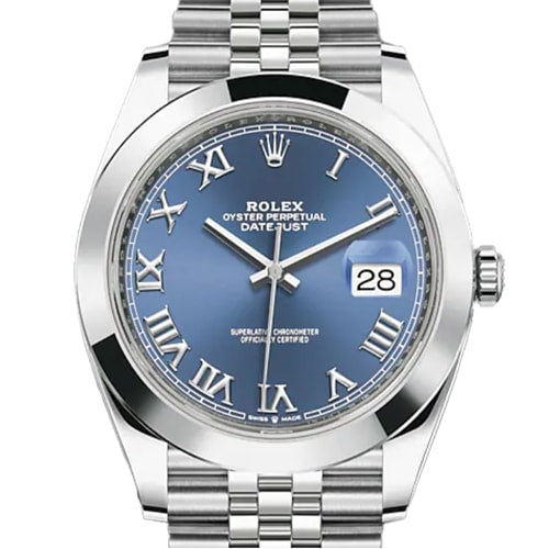 Pre-Owned Rolex Datejust 126300 Jubilee Bracelet Blue