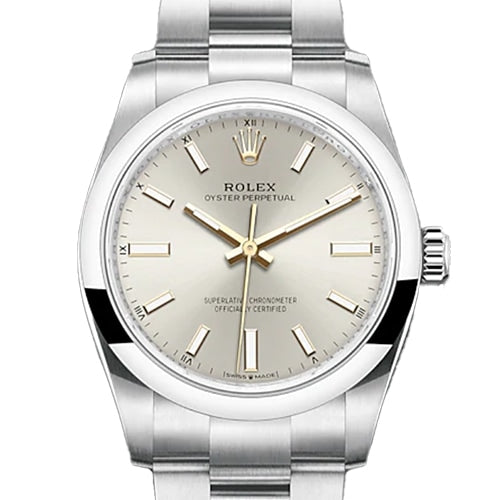 Pre-Owned Rolex Oyster Perpetual 124200 Oyster Bracelet Silver