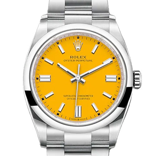Pre-Owned Rolex Oyster Perpetual 126000 Oyster Bracelet Yellow
