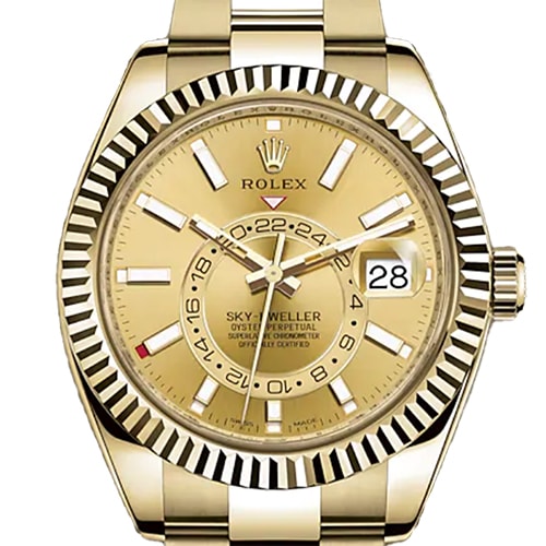 Pre-Owned Rolex Sky Dweller 326938 Champagne Color
