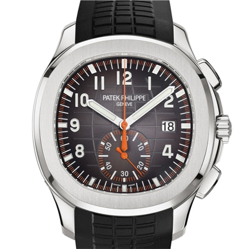 Pre-Owned Patek Philippe Aquanaut 5968A-001 Chronograph Black Emboss