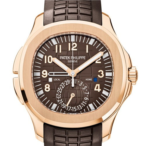 Pre-Owned Patek Philippe Aquanaut 5164R-001 Yellow Gold Black Men