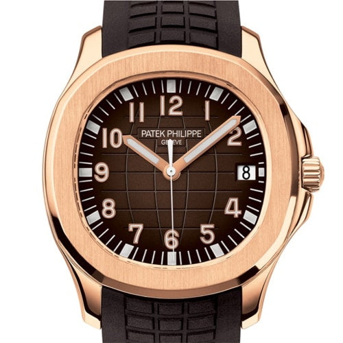 Pre-Owned Patek Philippe Aquanaut 5167R-001 Rose Gold Black Men