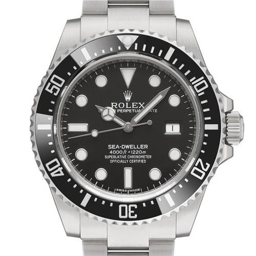 Pre-Owned Rolex Sea Dweller Oyster Bracelet Black 116600