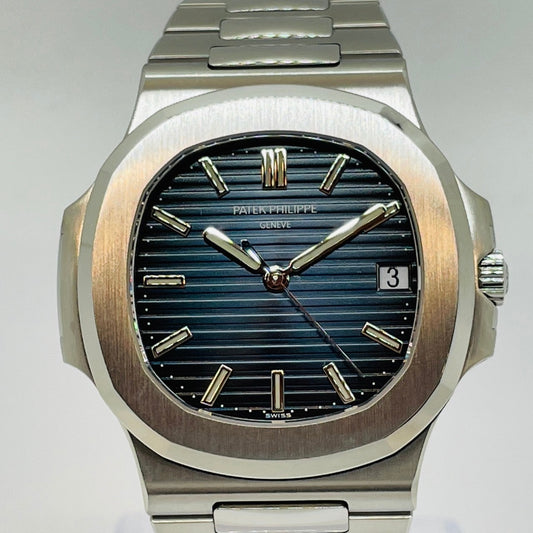 Pre-Owned Patek Philippe Nautilus 5711/1A?010 Stainless Steel Blue