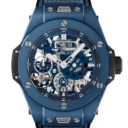 Pre-Owned Hublot Big Bang Mecha-10 Blue Ceramic Power Reserve 414.EX.5123.RX