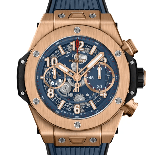 Pre-Owned Hublot Big Bang Unico King Gold Blue 441.OX.5189.RX