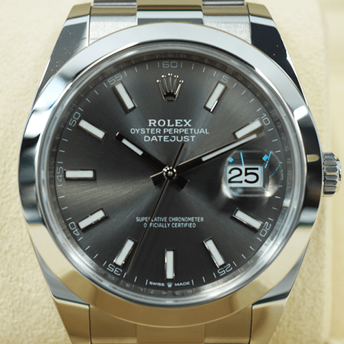 Pre-Owned Rolex Datejust 41 126300 Dark Rodium
