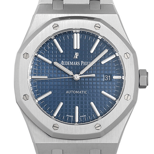 사전 소유의 Audemars Piguet Royal Oak Blue 15400st.oo.1220st.03