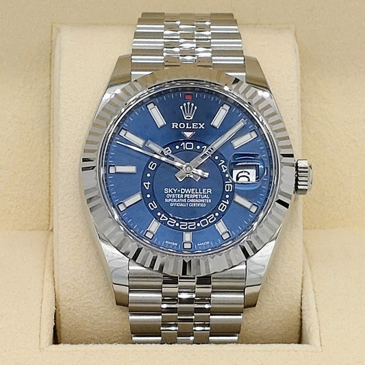 Pre-Owned Rolex Sky Dweller 326934 Bright Blue