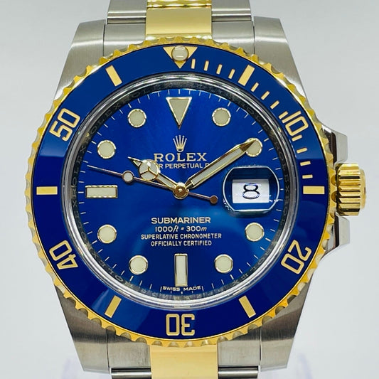 Pre-Owned Rolex Submariner Date Oyster Bracelet Royal Blue 40?o 116613LB