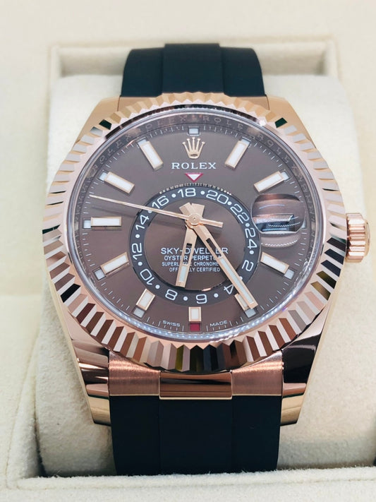 Pre-Owned Rolex Sky Dweller 326235 Chocolate