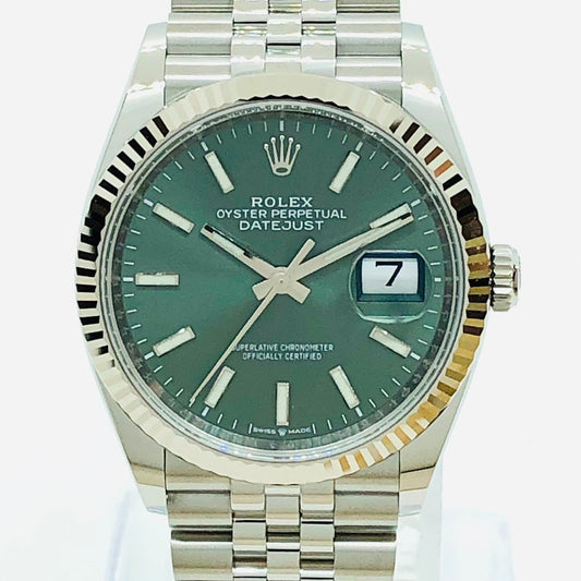 Pre-Owned Rolex Datejust 126234 Mint Green