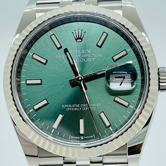 Pre-Owned Rolex Datejust 126234 Mint Green