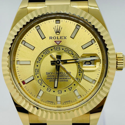 Pre-Owned Rolex Sky Dweller 326238 Champagne Color