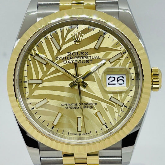 Pre-Owned Rolex Datejust 126233 Palm motif