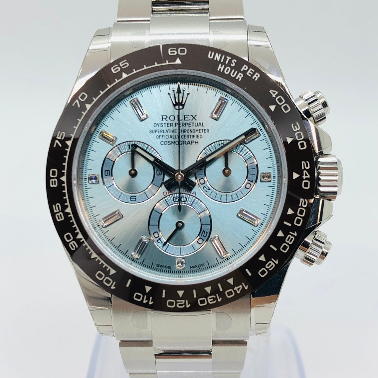 Pre-Owned Rolex Daytona 116506A Ice Blue 11P Diamond September 2021
