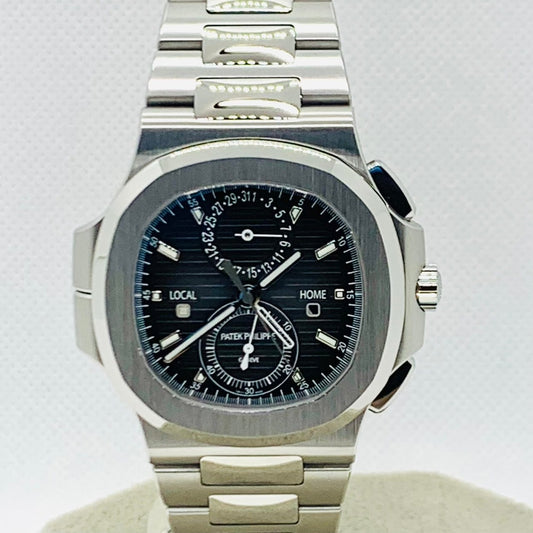 Pre-Owned Patek Philippe Nautilus 5990/1A-001 New buckle Stainless Steel Black Gradation