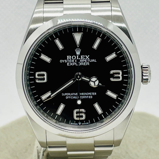 Pre-Owned Rolex Explorer I 124270 Black 2023 Payment