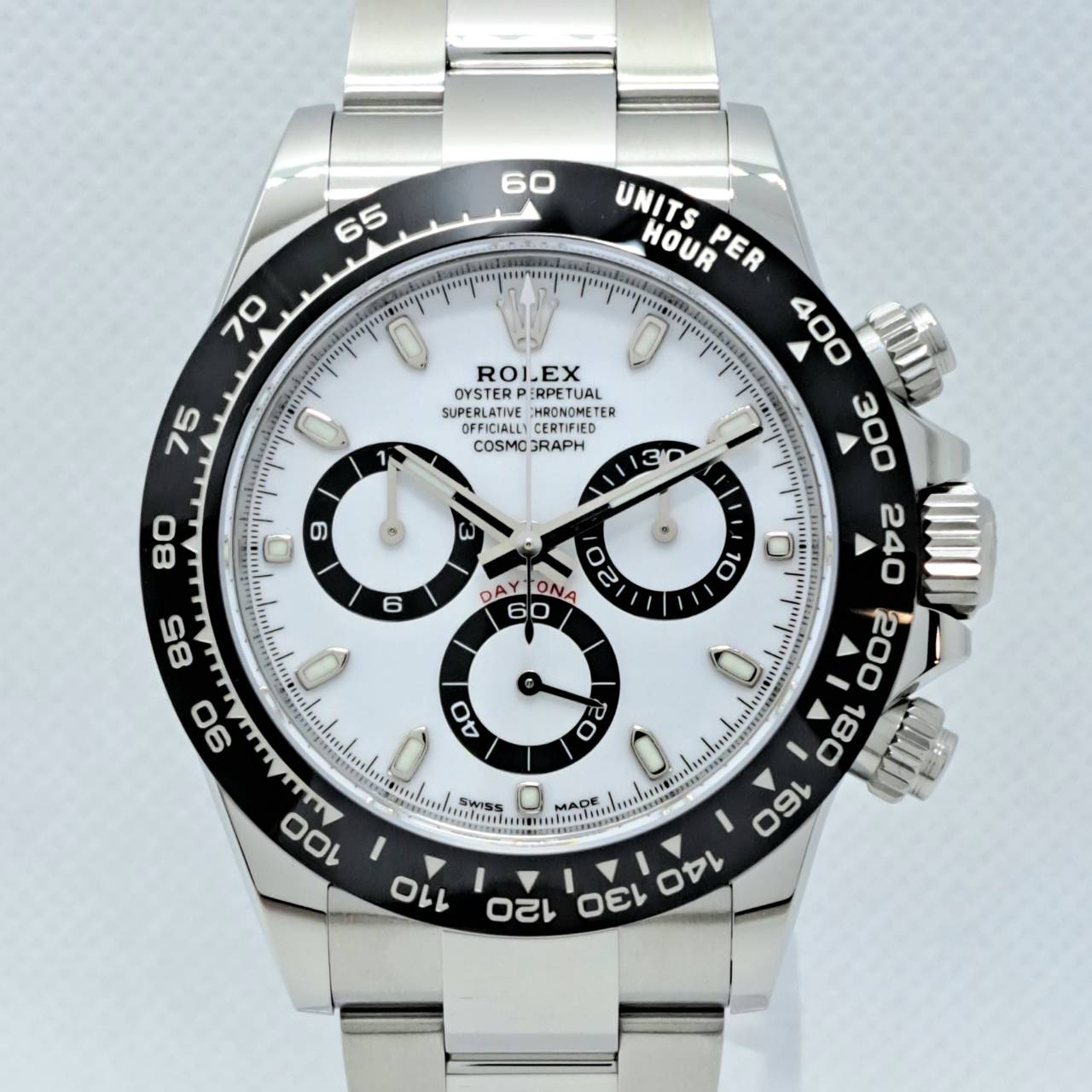 Pre-Owned Rolex Daytona 116500LN Oyster Bracelet White