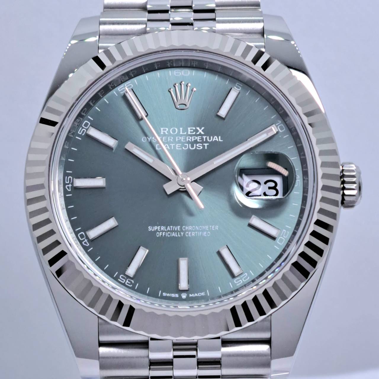 Pre-Owned Rolex Datejust 126334 Mint Green