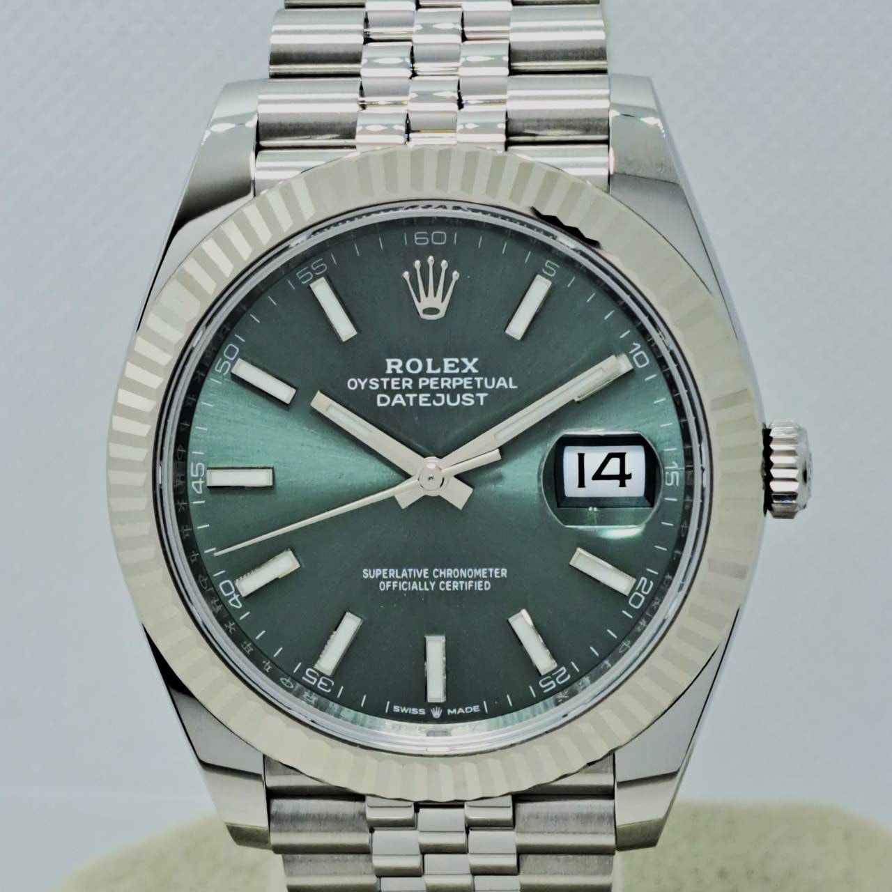 Pre-Owned Rolex Datejust 126334 Mint Green