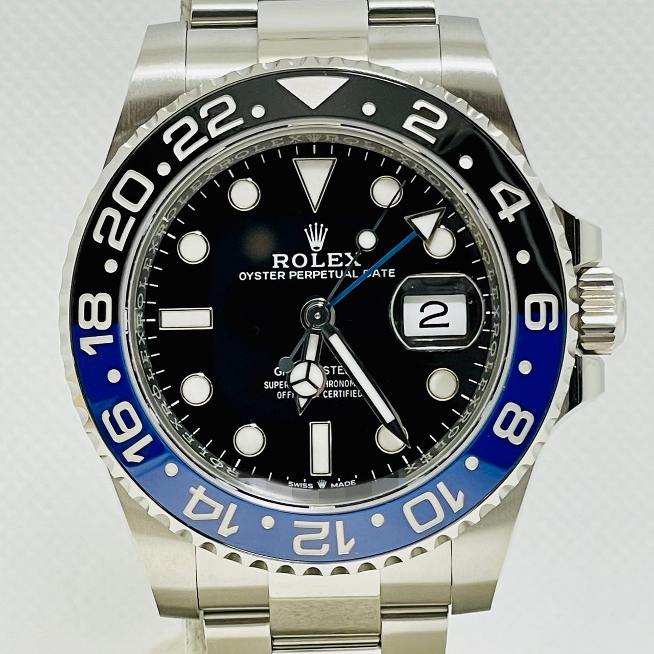 롤렉스 GMT 마스터 II 126710BLNR 굴 팔찌 검은 배트맨