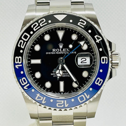 Pre-Owned Rolex GMT Master II 126710BLNR Oyster Bracelet Black Batman