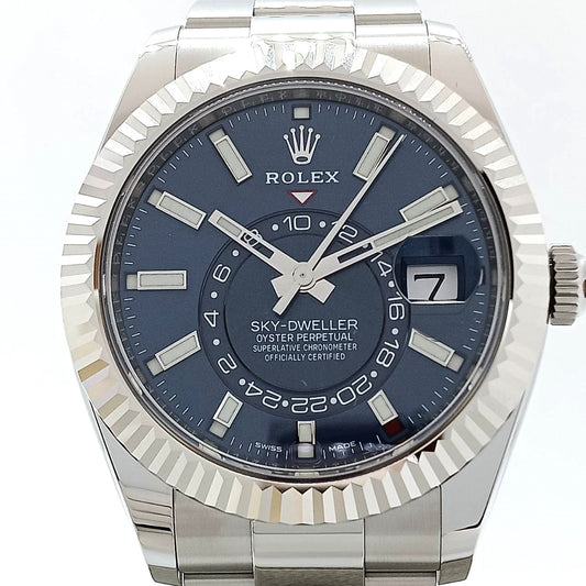 Pre-Owned Rolex Skydweller 326934 Blue