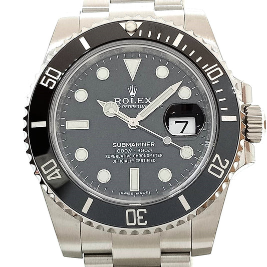 Pre-Owned Rolex Submariner Date Oyster Stainless Black 116610LN