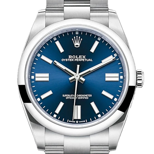 Pre-Owned Rolex Oyster Perpetual 124300 Oyster Bracelet Bright Blue 41mm
