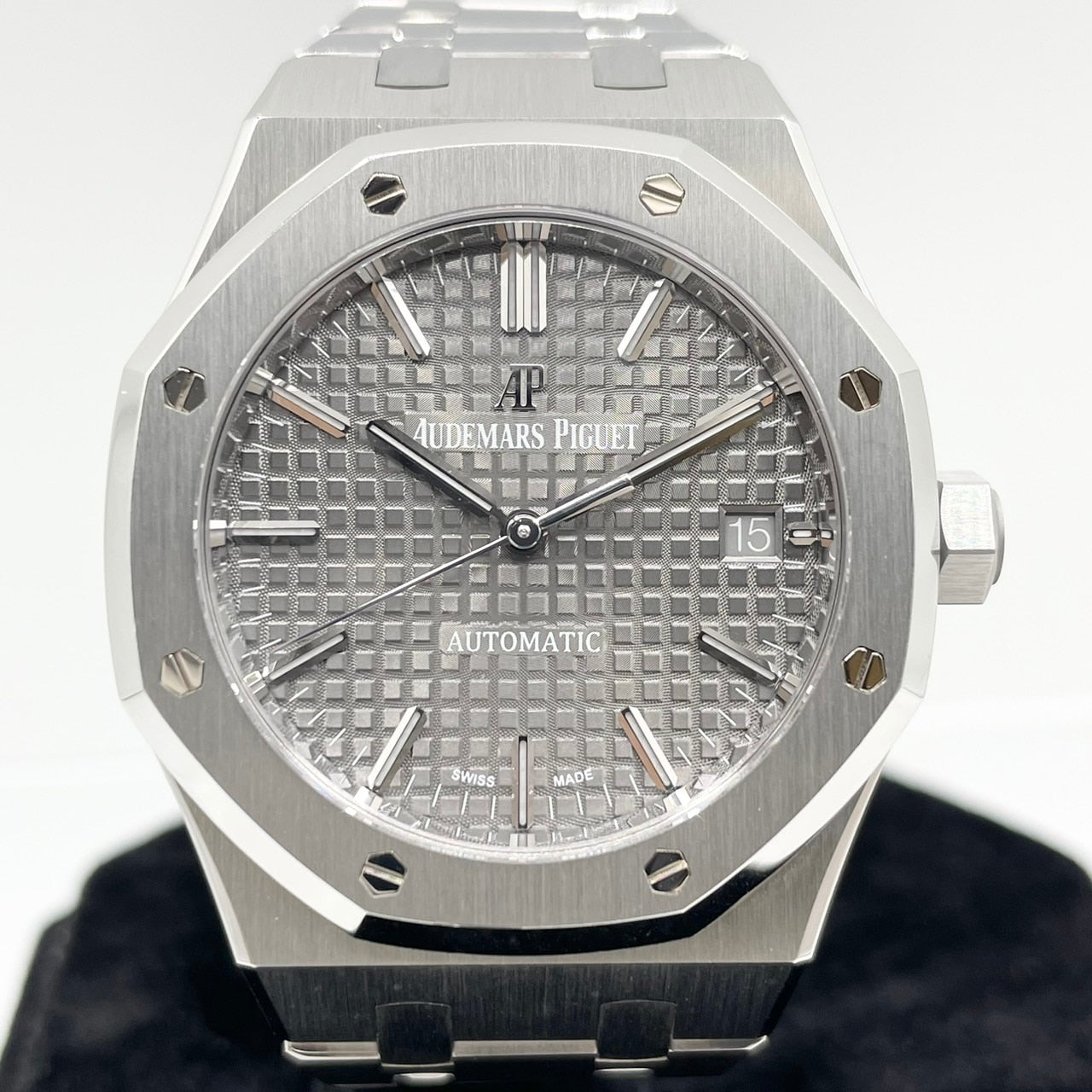 사전 소유의 Audemars Piguet Royal Oak 15450st.oo.1256st.02 회색 37mm