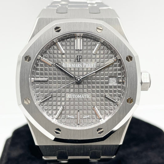 Pre-Owned Audemars Piguet Royal Oak 15450ST.OO.1256ST.02 Grey 37mm