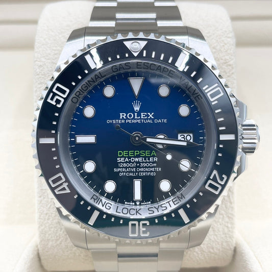 Pre-Owned Rolex Sea Dweller 136660 Oyster Bracelet D Blue 44mm