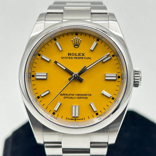 Pre-Owned Rolex Oyster Perpetual 126000 Oyster Bracelet Yellow 36mm