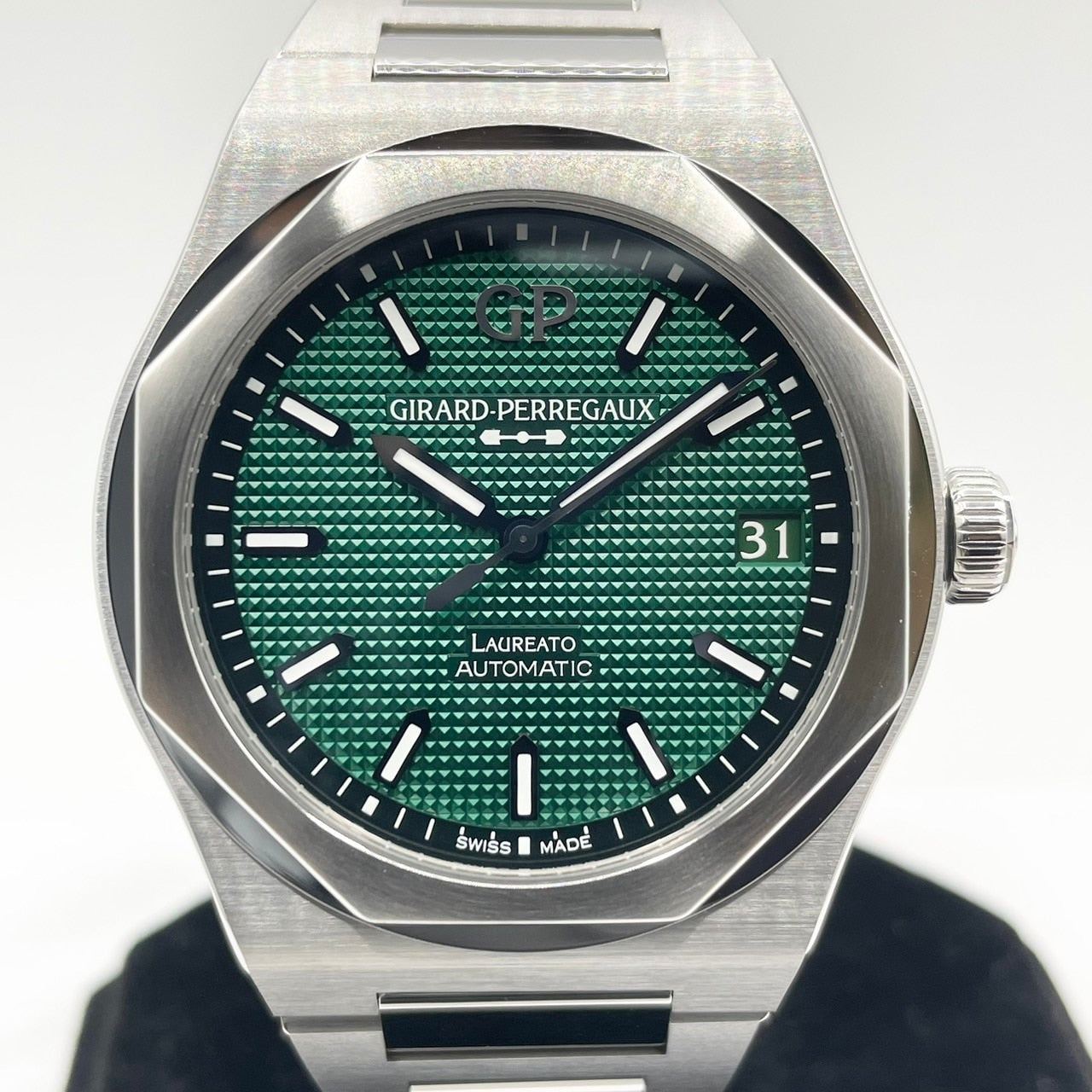プレオウンド ジラール・ペルゴ ロレアート グリーン 81010-11-3153-1CM 42mm