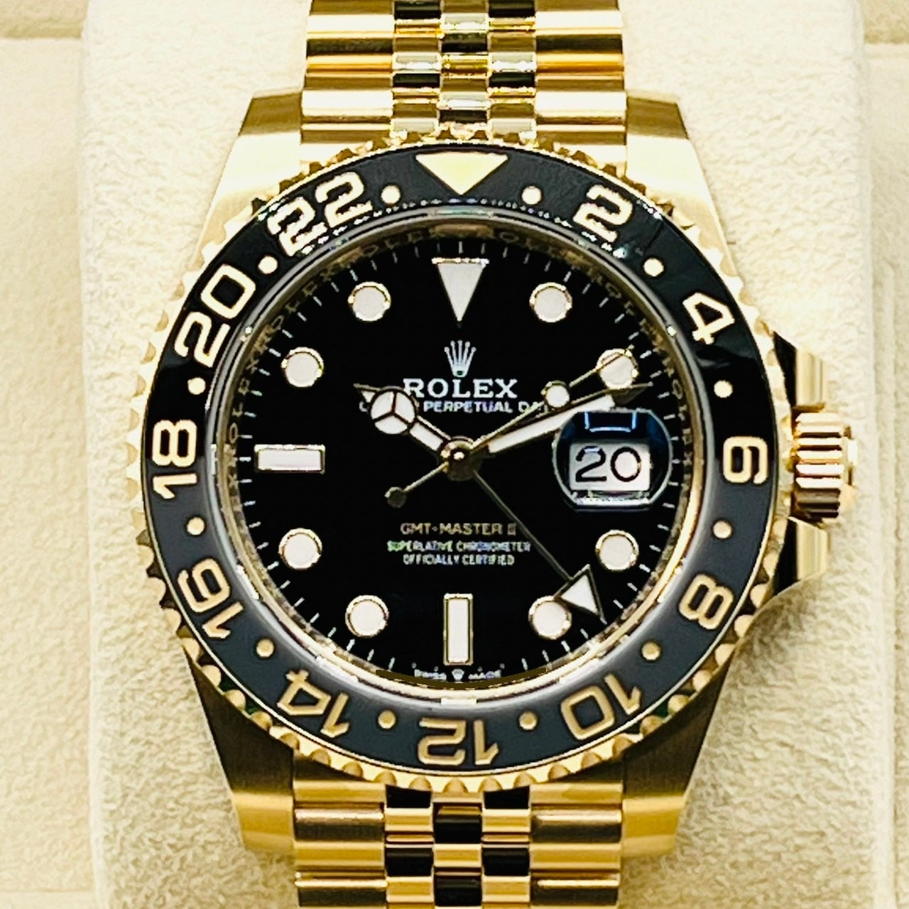 【2023年新作】ロレックス GMTマスターII 126718GRNR ジュビリーブレスレット ブラック 40mm