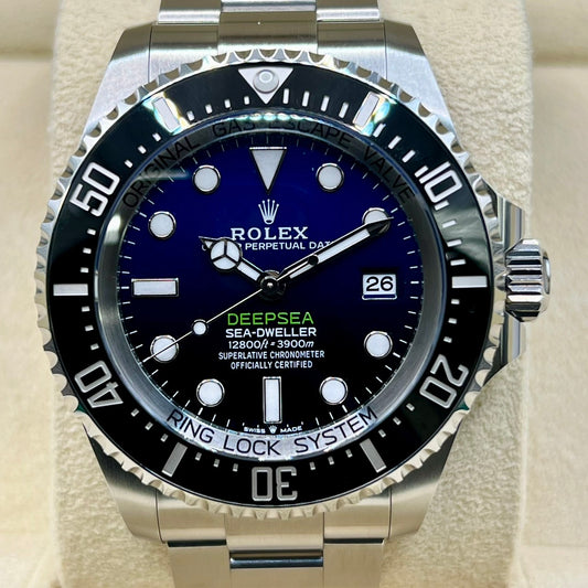 Pre-Owned Rolex Sea Dweller 136660 Oyster Bracelet D Blue 44mm