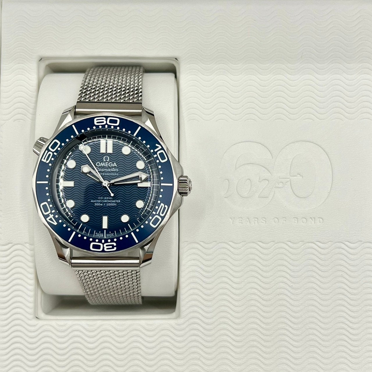 Pre-Owned Omega Seamaster 210.30.42.20.03.002 DIVER 300m Co-Axial Master Chronometer Bond Movie 60th Anniversary Model 42mm