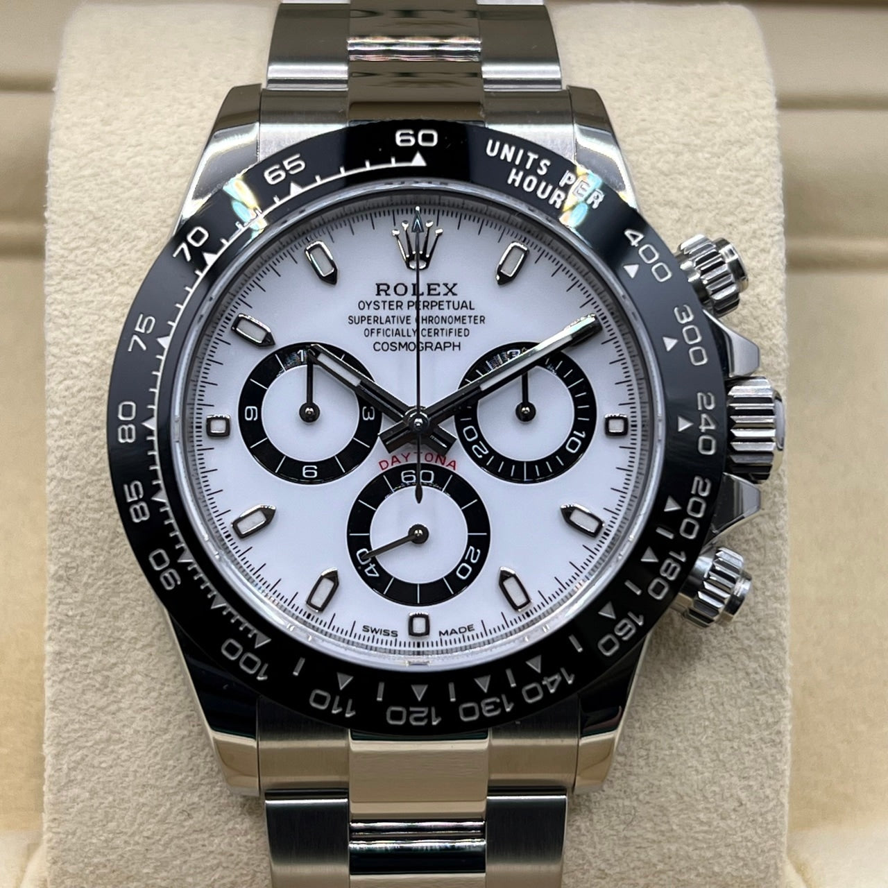 プレオウンド ロレックス デイトナ 116500LN オイスターブレスレット ホワイト 40mm
