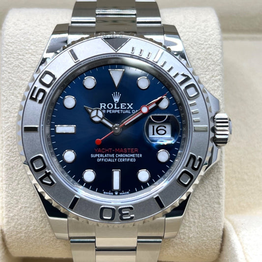 Pre-Owned Rolex Yachtmaster 126622 Oyster Bracelet Bright Blue 40mm