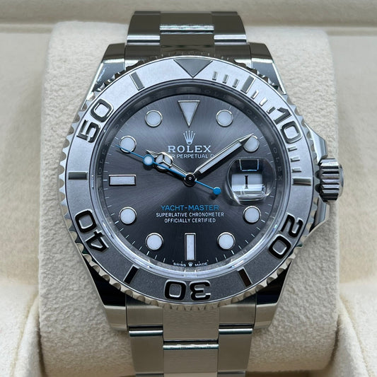 Pre-Owned [True Supreme: Luxury Sports! 】December 2023 Galler Rolex Yachtmaster 126622 Oyster Bracelet Dark Rodium 40mm