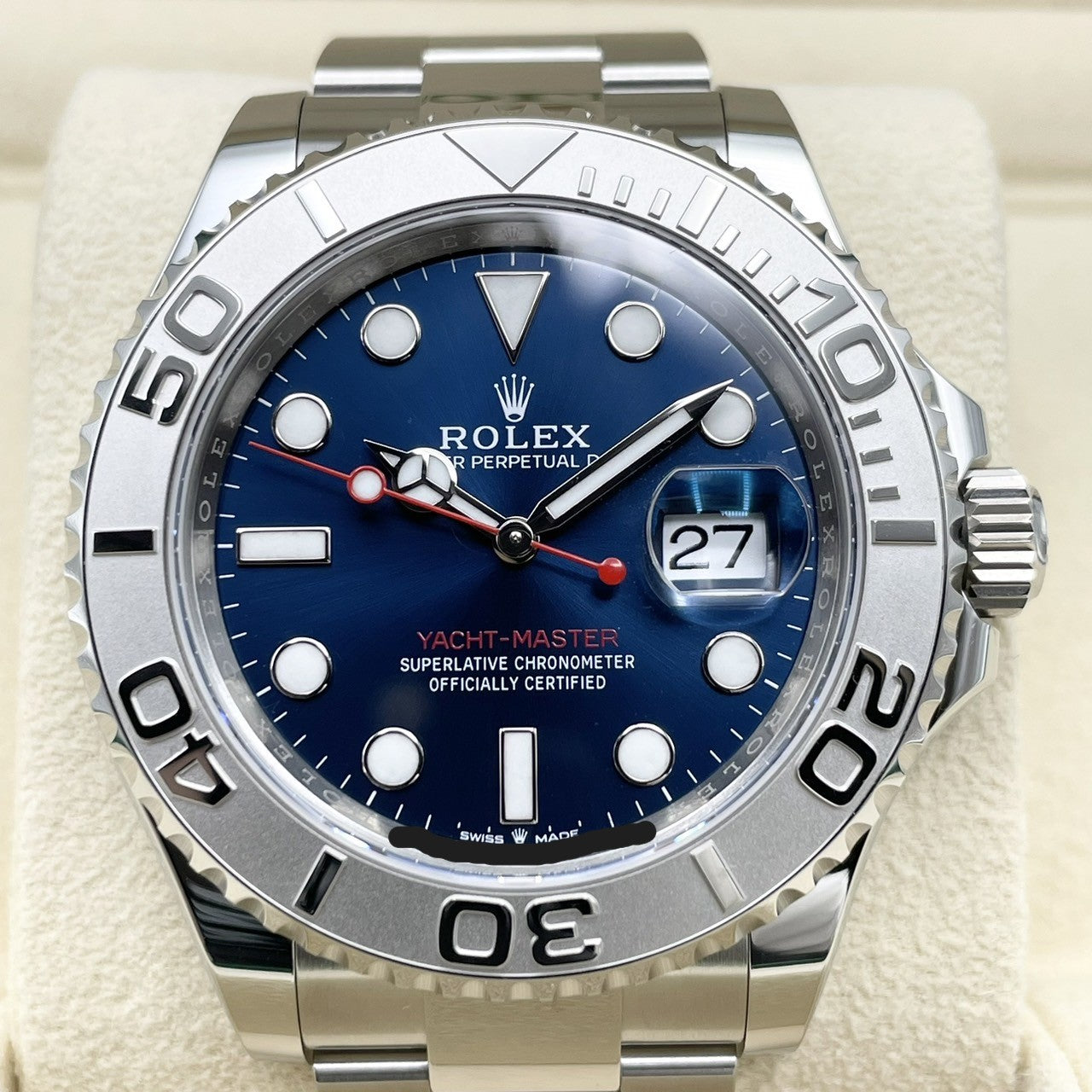 劳力士 Yacht-Master 126622 蚝式手链 亮蓝色 40 毫米