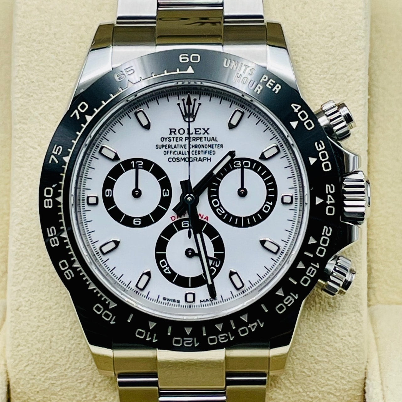Pre-Owned Rolex Daytona 116500LN Oyster Bracelet White 40mm