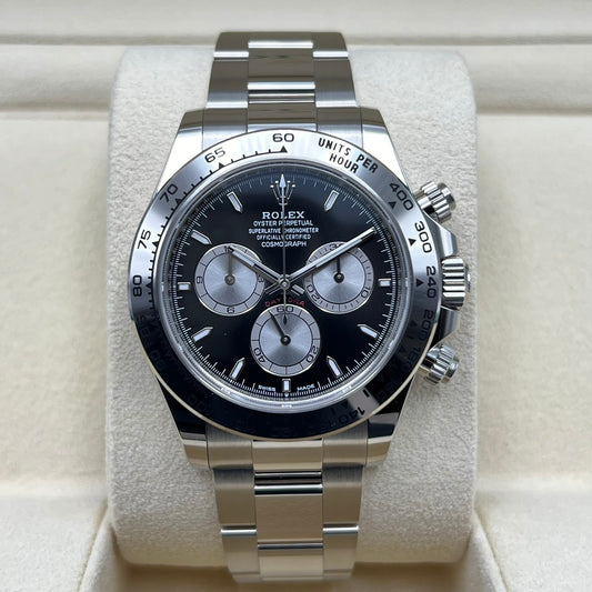 Pre-Owned Rolex Daytona 126509 Bright Black & Steel 40mm