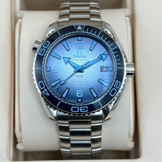Pre-Owned Omega Seamaster 215.30.40.20.03.002 Summer Blue 39.5mm