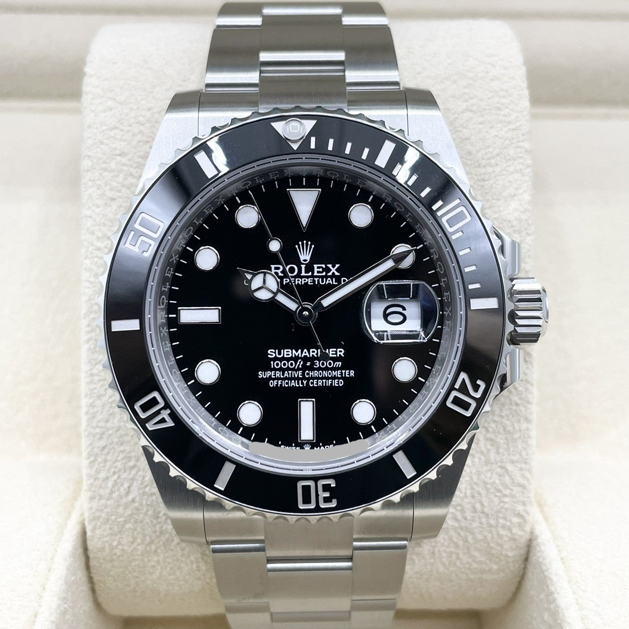 사전 소유 롤렉스 서브 마리너 날짜 126610ln 검은 색 41mm